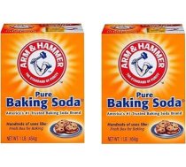Kajal Dubultiepakojums: 2 x 454 g Arm & Hammer cepamā soda - nātrija karbonāta pulveris daudzpusīgai izmantošanai cepšanā - 908 g kopējais saturs ar Kajal uzlīmi