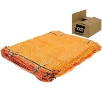 DeeGoods 100 maisu iepakojums (100, 28 x 36 cm (2,5 kg) - maisiņi augļu un dārzeņu uzglabāšanai - kartupeļu maisiņi - tīklveida maisiņi malkai Āboli Kartupeļi (100, 28 x 36 cm (2,5 kg))