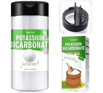 10 unces kālija bikarbonāts, 100% tīrs kālija bikarbonāts, pulveris augiem, kūkām, vīna darītavai, skābputrai, pārtikas kvalitātes dabiskā cepamā soda cepšanai, uzkodām, cepumiem, cepumiem