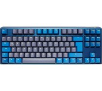 Ducky One 3 Daybreak mehāniskā spēļu tastatūra ar vācu izkārtojumu TKL formātā (80% tastatūra), Cherry MX Blue slēdžiem, Hot-Swap iespēju (Kailh ligzdas) un RGB apgaismojumu
