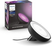 Philips Hue White and Colour Ambiance Bloom LED galda lampa, melna, ar iespēju aptumšot, 16 miljoni krāsu, ar lietotnes vadību, saderīga ar Amazon Alexa (Echo, Echo Dot)
