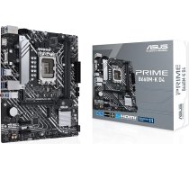 ASUS Prime B660M-K D4 Gaming pamatplate Socket Intel LGA 1700 (Intel B660, mATX, DDR4 atmiņa, PCIe 4.0, 2x M.2, ASUS Lighting Control)