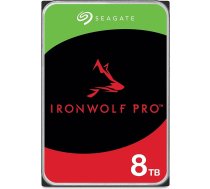 Seagate IronWolf Pro 8TB NAS iekšējais cietais disks 3,5" 7200RPM CMR 256MB Cache SATA 6GB/S + 3 gadu glābšanas pakalpojums Modelis Nr.: ST8000NT001