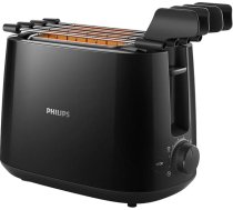 Philips Daily Collection HD2583/90 8 šķēles (s) 600 W melns tosteris (8 šķēles (s), melns, plastmasas, pogas, rotācijas, Ķīna, 600 W)