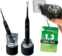 GuNaMa bezvadu kontaktligzdas zobu birstes turētājs saderīgs ar Philips Sonicare DiamondClean elektriskajām zobu birstēm, zobu birstes turētājs, zobu birstes turētājs kontaktligzdai, bezvadu zobu birstes turētājs