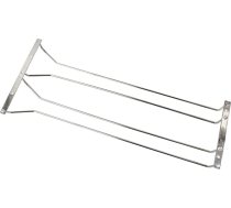 Abcsea 50 cm vīna statīvs Nerūsējošā tērauda vīna glāzes turētājs Plaukts Piekaramais vīna glāzes turētājs Piekaramais vīna glāzes turētājs 1 gab. (2 rindas)