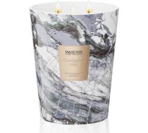 M&SENSE Aromatizēta svece stikla kārbā, 990 g, eikalipta un piparmētras aromāts, deg 150 stundas, 3 daktis, dabīgā sojas vaska aromātiskās sveces, relaksējoša aromterapija, dāvana sievietēm un vīriešiem, moderns marmors