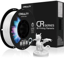Creality ABS filaments 1,75 mm, oficiālais 3D printēšanas ABS filaments 1,75 mm, balts, bez mezgliem, ar spēcīgu saiti un vertikāli, izmēru precizitāte +/- 0,03 mm, 2,2 lbs/Bobbin spoles