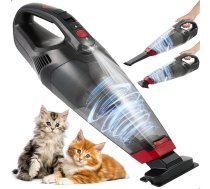 AG 310 Rokas putekļsūcējs melns - Dustbuster - kluss - bezvadu - ļoti jaudīgs putekļu savācējs bez vadiem - 100 W jaudīga sūkšana - LED apgaismojums - mājām un automašīnām
