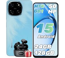 Blackview Color 6 KI Handy Ohne Vertrag 24GB+128GB /2TBTF , MTK G81 Octa Core 2.0GHz , 6.67" Super PD 50MP , Android 15 Smartphone , 5000mAh/18W , Dual SIM Handys/Fingerabdruck/Face ID/GPS/OTG
