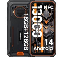 Blackview BV6200 Pro 13000 mAh āra mobilais tālrunis bez līguma Android 14,18 GB + 128 GB āra viedtālrunis, ūdensizturīgs, 98 dB skaļrunis, Helio P35 2,3 GHz, 6,56 collu HD+ Būvlaukuma mobilais telefons