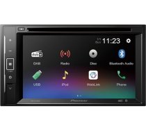 Pioneer AVH-A240DAB 2-DIN multimediju atskaņotājs, 6,2 collu ClearType skārienekrāns, viedtālruņa savienojums, USB, DAB/DAB+ digitālais radio, Bluetooth, 13 joslu grafiskais ekvalaizers