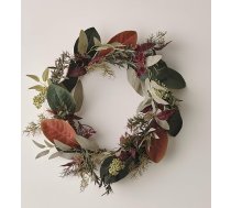 Lights4fun 40 cm Ziemassvētku vainags Rudens vainags Ziemassvētku rotājums Galda rotājums Rudens galda rotājums Ziemassvētku Adventes vainags