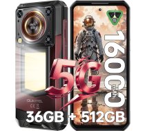 OUKITEL WP56 5G āra viedtālrunis - 36GB + 512GB/2TB 16000mAh 108MP Android 15 Āra mobilais tālrunis 128DB skaļrunis 6,8 collu FHD+ 120Hz Būvlaukuma mobilais tālrunis 1000LM kempinga apgaismojums, IP68