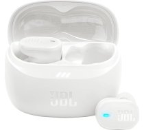 JBL Tune Buds 2 bezvadu Bluetooth austiņas ar trokšņu slāpēšanu, 48 stundu atskaņošanas laiks, IP54 ūdens un putekļu izturība, daudzpunktu savienojums, ergonomisks dizains, baltas krāsas