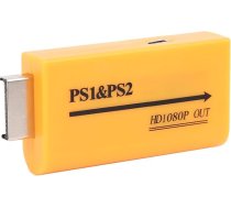 Sonew Portatīvais HDMI video pārveidotājs adapteris no PS1 uz HDMI no PS2 uz HDMI Video ierakstīšanas karte Kompozīta izeja
