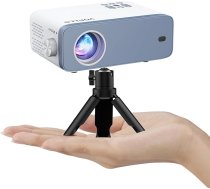 Mini projektors, VOPLLS 16000L projektors ar Full HD 1080P izšķirtspēju, portatīvais video projektors ar 50% tālummaiņu, mājas kinozāles projektors mobilajam tālrunim, planšetdatoram, klēpjdatoram, datoram, TV pierīcei