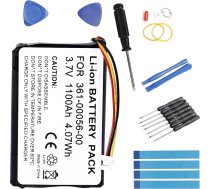 Fuworance Li-ion akumulators 3,7 V 1100 mAh Saderīgs ar Garmin GPS Drive 50 LM, Drive 51LMT-S, DriveSmart 5 LMT, Nuvi 30, Nuvi 50LM, Nuvi 52, Nuvi 52LMT, Nuvi 55LMT 361-00056-00 + remonta rīks