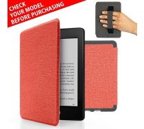 MyGadget futrālis Amazon Kindle Paperwhite 10. paaudzes (2018-2020 - 6 collas) ar siksniņu un automātiskās miega/modināšanas funkciju - flip case rozā krāsā
