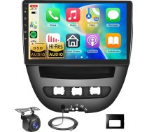 8 kodolu 4 + 64G: Hodozzy Carplay autoradio Toyota Aygo/Peugeot 107/Citroen C1 2005-2014, 9 collu skārienjūtīgais ekrāns, Android auto radio ar Android Car/Bluetooth 5.1/RDS/FM/DSP/SWC/GPS/WiFi