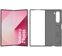 Samsung Galaxy Z Fold6 viedtālrunis ar mākslīgo intelektuālo intelektu, bez SIM bloķēšanas, bez līguma, 256 GB atmiņa, 50 MP kamera, liels displejs, ilgs akumulatora darbības laiks, rozā + silikona korpuss, pelēks