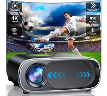 Fwiull projektors 4K automātiskā fokusēšana / trapeces korekcija 28000L WiFi6 Bluetooth 1080P Full HD mājas kinozāles projektors Tālummaiņa no 50% līdz 100% Maksimālais ekrāna izmērs 300 collas Automātiskais objektīva pārsegs