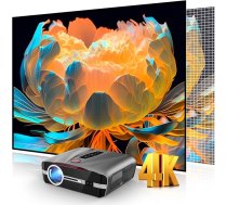 4K projektors Ultra HD 1800 ANSI dienas gaismas projektors Mājas kino HDR WiFi 6 Bluetooth NFC Smart Android projektors Automātiskā fokusēšana/trapezoidālā korekcija HDMI 2.1 USB WLAN Straumēšanas programmas Kino spēles Filmas