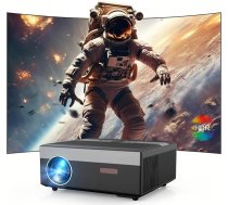 Gudrais 4K projektors, 800 ANSI lūmenu, dabiskais 1080P, 5G WiFi/Bluetooth/ATV, 300 collu mājas kinozāles āra filmu projektors ar Netflix/YouTube, 4D trapeces korekcija, HDR 10+, Full HD kino spēles