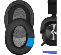 Geekria Comfort dzesējoši, ar gelu pildīti, ar gēlu pārklāti, austiņu spilventiņi Logitech G Pro, G433, G233 austiņām, ausu spilventiņi, austiņu spilventiņu atjaunošana (īpaši biezi)