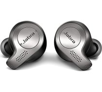 Jabra Elite 65t - patiesi bezvadu austiņas ar pasīvo trokšņu slāpēšanu - ar 4 mikrofonu tehnoloģiju - titāna melna (atjaunotas)
