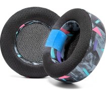 WC Freeze Virtuoso - Hibrīda auduma austiņu spilventiņi ar dzesēšanas gelu Corsair Virtuoso spēļu austiņām, izgatavoti no Wicked Cushions, ar uzlabotu biezumu un skaņas izolāciju | 90's Black