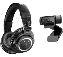 Audio-Technica M50xBT2 bezvadu austiņas melnas & Logitech C920 HD PRO tīmekļa kamera