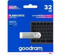 zibatmiņas disks 32gb uno3 sudraba usb 3.2 gen 1