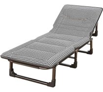 Salokāma regulējama nometnes gulta pieaugušajiem, 4 pozīcijas, pārnēsājama gultiņa birojam, baseinam, kempingam, terasei, nav nepieciešama montāža