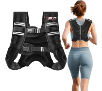 3,6 kg/5,4 kg/7,3 kg/9,1 kg/11,3 kg/13,6 kg svara veste un atstarojošas joslas, svara veste vīriešiem sievietēm spēka treniņiem, skriešanai, fitnesam, zaudējumiem.