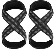 Fitnesa aproces rokas lentes Svaru pacelšana Hard Pull Fitness Armband Grip stiprības siksna Sprieguma siksna Skaitlis astoņi atbalsta siksna