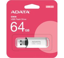 Flash zibatmiņas disks c906 64gb usb2.0 balts