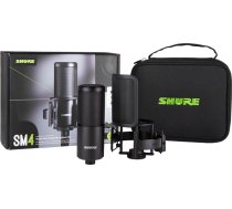 sm4-k-kit - kondensatora mikrofons, ārēji polarizēts, rokturis, popfiltrs, apvalks