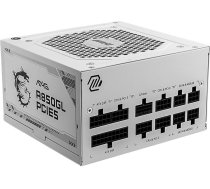 Mag a850gl pcie5 modulārais barošanas bloks 850w 80plus gold white