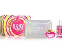DKNY Be Delicious Orchard St by Donna Karan for Women - 3 gabalu dāvanu komplekts 3,4 oz EDP aerosols, 4,2 oz smaržu migla, maisiņš