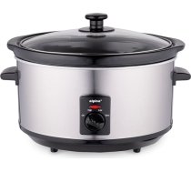 alpina lēnās vārīšanas katls 3,5 l - multiapkures katls ar sildīšanas funkciju - katls ar keramikas iekšējo pannu un stikla vāku - multikotls 240 W - nerūsējošā tērauda katls, sudraba krāsā