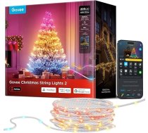 Govee Ziemassvētku apgaismojums, 20 m RGBICW iekštelpu pasaku gaisma WeilNachtsbaum, 200 gaismas diodes ārtelpā Weilnachtsbeleuchtung Shape-Mapping, 130+ skatuves režīmi, AIGC, saderīgs ar Alexa, caurspīdīgs kabelis