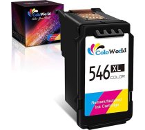 Atjaunotas 546 XL krāsu tintes kasetnes Canon 546 CL-546XL priekš Canon Pixma MX495 TR4550 TS3450 MG3450 MG3450 MG2450 MG2500 MG2550 TS3150 TS3350 MG3050 MG2550S TS3050 MG255 5S IP2850