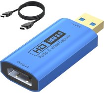 YCE Video ierakstīšanas karte 4K HDMI 2.0 uz USB 2.0 1080P Capture Card Game Capture HDMI uz USB adapteris Laptop Connect tiešraidei, spēlēm, video konferencēm
