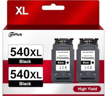 CanPick 540XL PG 540 XL Black Savietojams ar Canon 540 XL kasetnēm Canon 540 PG 540 PG-540XL priekš Canon Pixma TS5150 MG3650s TS5151 MG4250 MX475 MG3600 MG3650 TS5100 MX395 (2 Black)