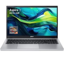 Acer Aspire 3 A315-24P-R6TR 15,6 collu Full HD klēpjdators (AMD Ryzen 5 7520U, 16 GB RAM, 512 GB SSD, AMD Radeon Graphics, Windows 11), pelēks, AZERTY tastatūra (franču)