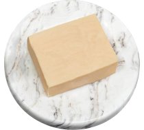 HAMAKAWA Carrara dabīgā marmora ziepju trauks, balts juvelierizstrādājumu trauks, diametrs 11 cm, apaļš dušas ziepju turētājs, mūsdienīgs akmens sūkļu turētājs, ziepju trauks vannas istabai, virtuvei
