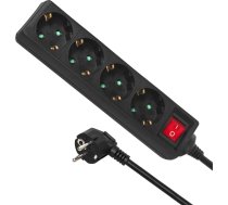 Strāvas pagarinātājs , 4 kontaktligzdu pagarinātājs, ar slēdzi, 3500 W, 5 m, vācu tipa, MCE194G