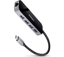 Axagon hmc-6gl dokstacija usb 3.2 gen 1 (3.1 gen 1) tipa C melna, pelēka