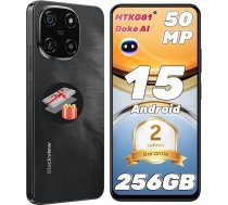 Blackview Color 6 AI Android 15 Mobilais telefons 24GB + 256GB / 2TBTF, 50MP Super PD, 2.0GHz MTK G81 Octa Core, 6.67 collu viedtālrunis bez līguma, 5000mAh/18W, Dual SIM Mobilie tālruņi/Fingerprint/Face